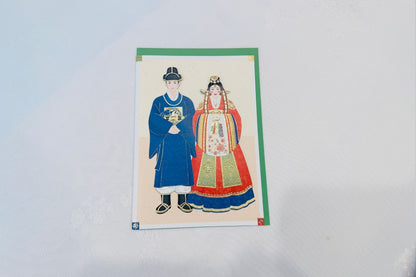 Korean traditional Hanbok Card