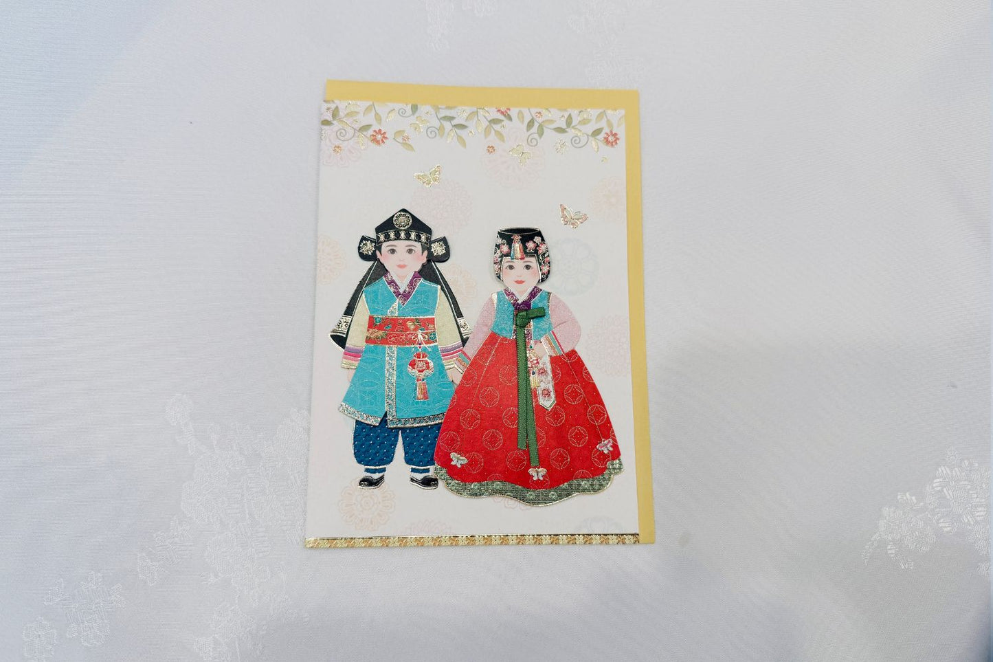 Korean traditional Hanbok Card