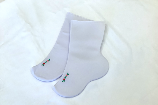 Embroidered Flower Socks (Adult size)